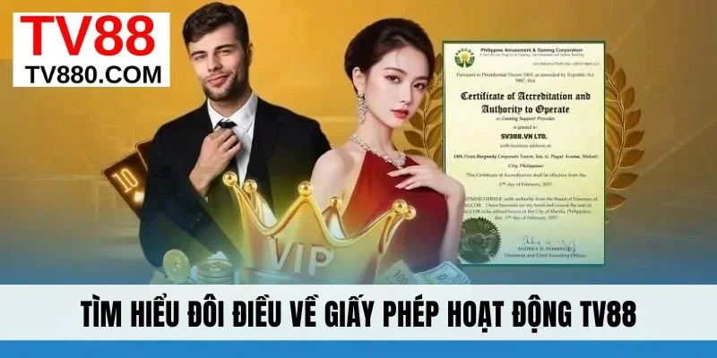 Tìm hiểu đôi điều về giấy phép hoạt động TV88